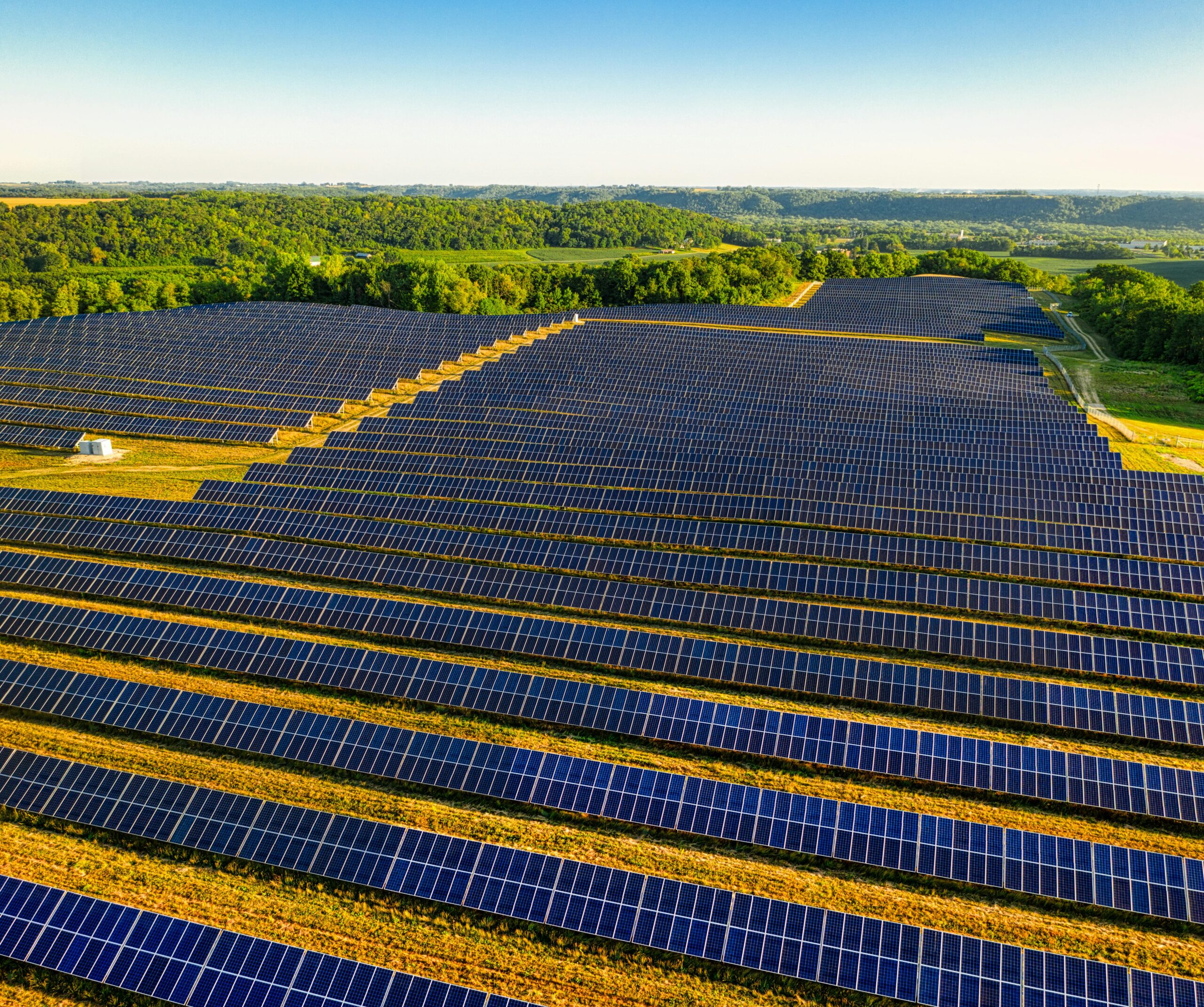 Ground mounted solar power plant